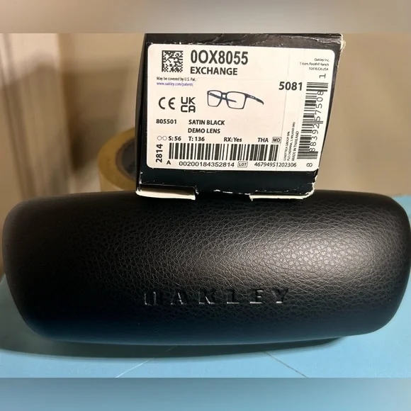 Oakley Matte Black Eyewear in Satin Black with Case & Cloth, All New in Box! - Picture 6 of 7